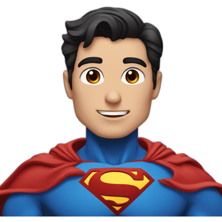 Superman in love emoji