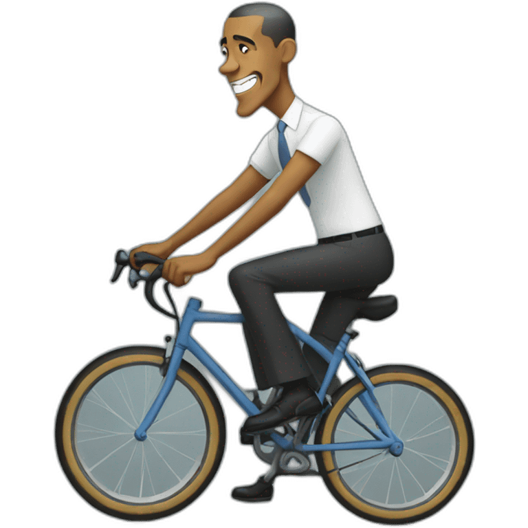 Obama biking emoji