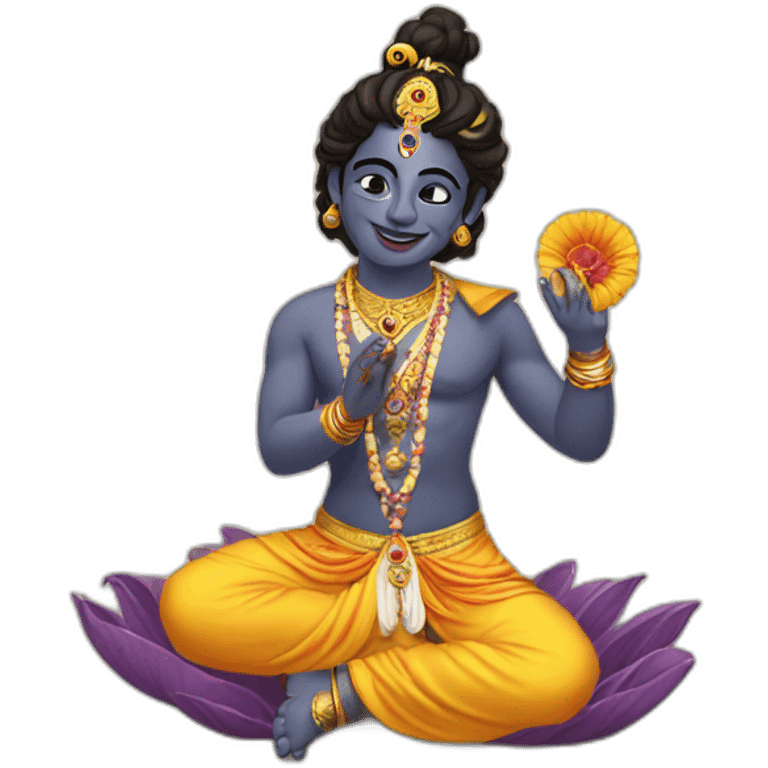 Krishna blessing  emoji