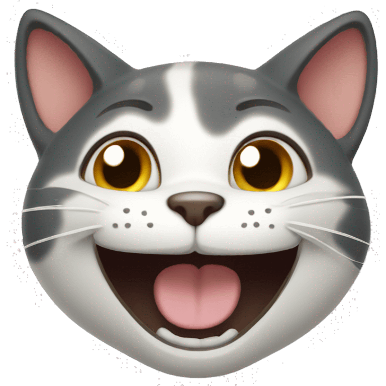 Cat Loopings and laughing  emoji