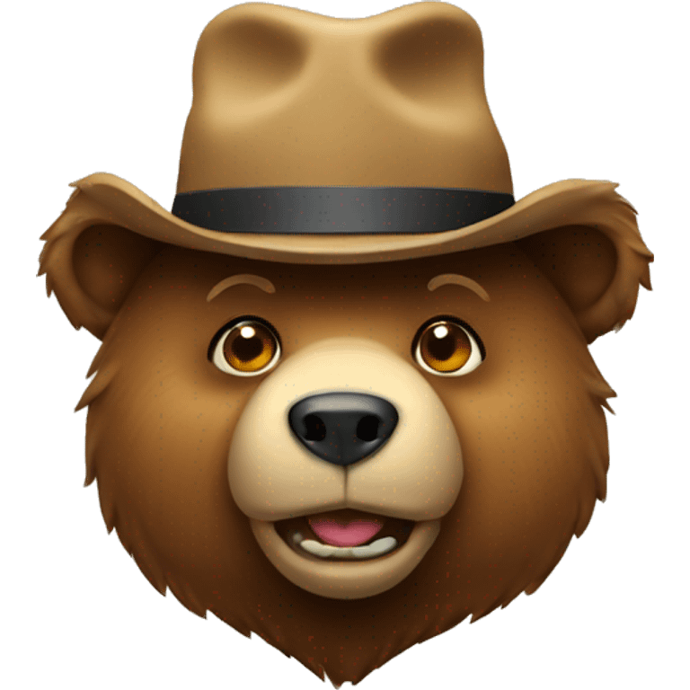 bear with hat emoji