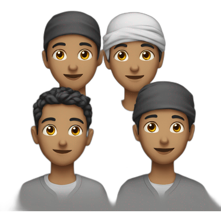 3muslim boys friends emoji