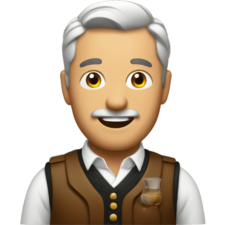 Whiskey drinker emoji