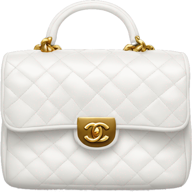 White Chanel bag emoji