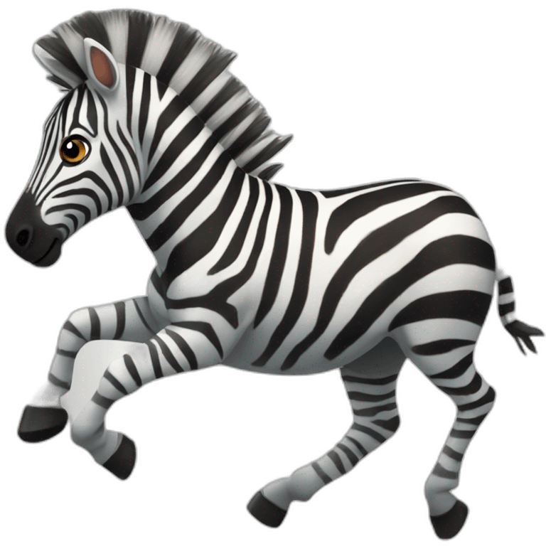 Zebra Galloping emoji