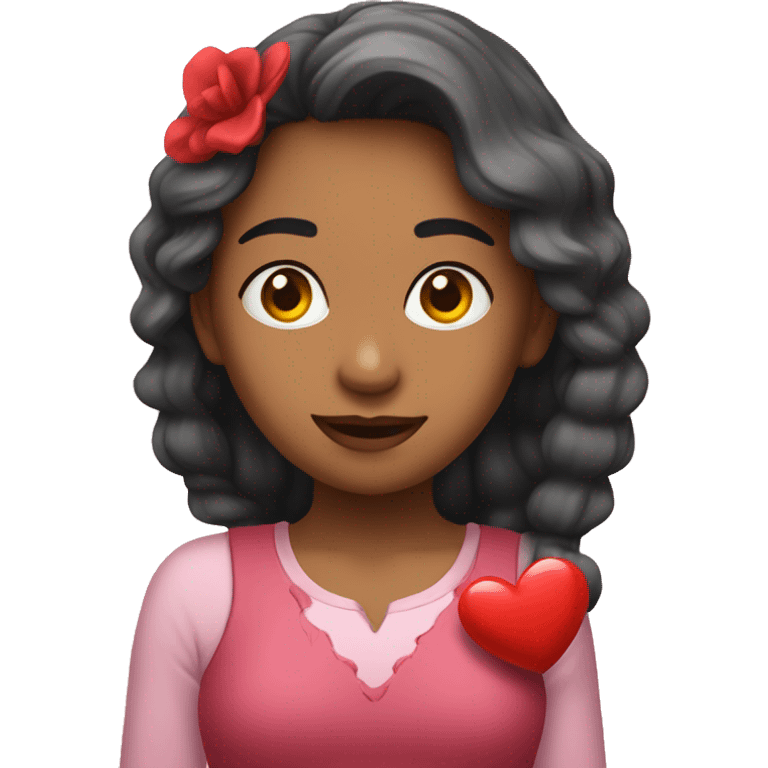 Conejita con corazón  emoji