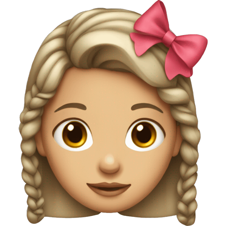 girl with bow in hair emoji