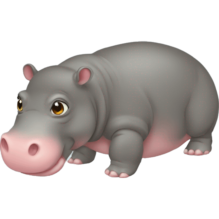 Hippopotame bébé emoji