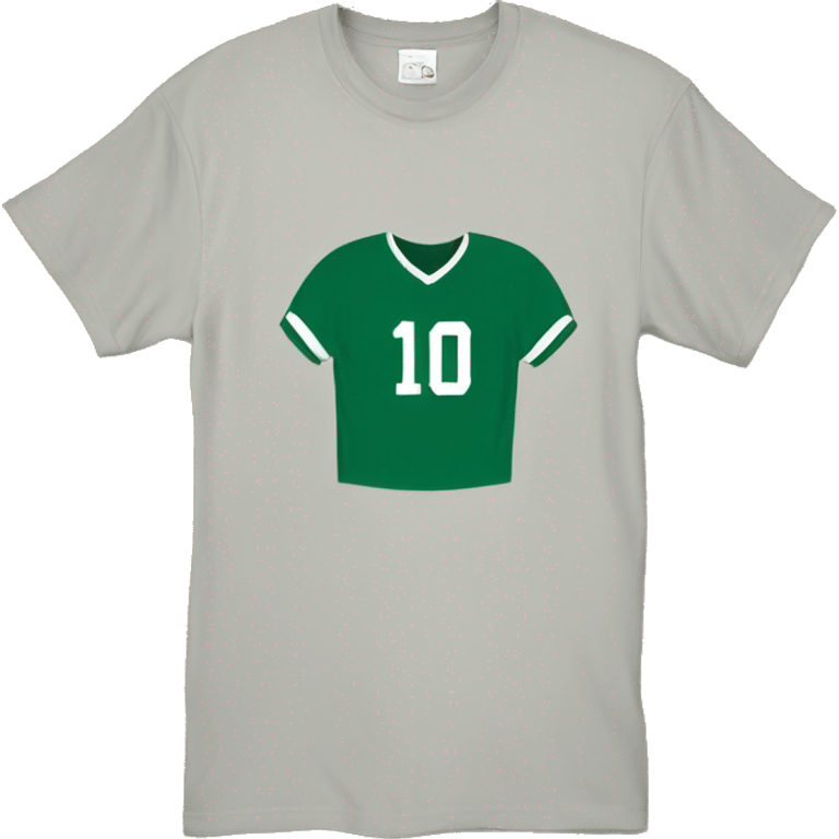 dark green football tee shirt emoji