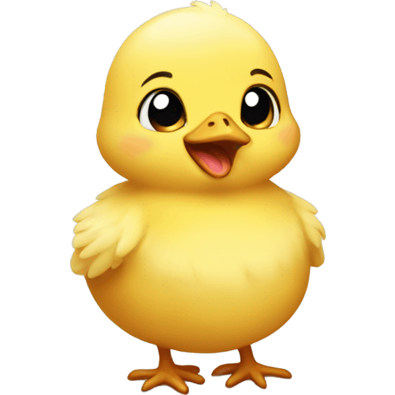 baby chick talking emoji