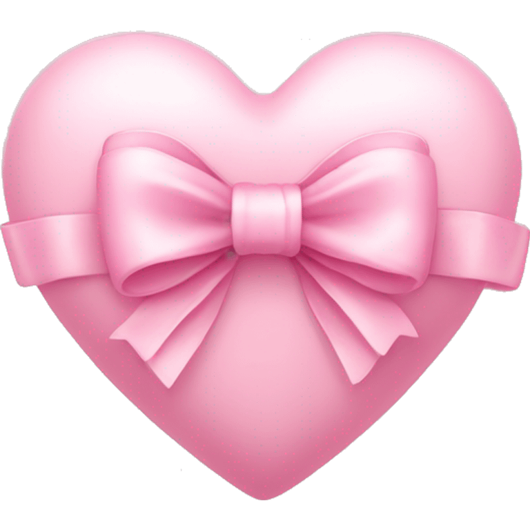 Light pink heart with bow emoji