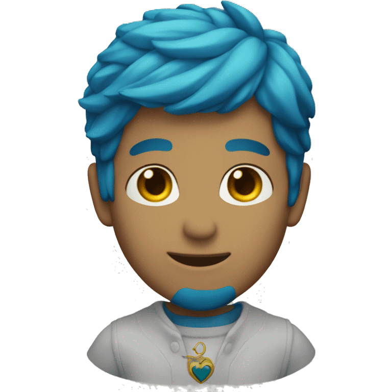 Corazon azul verdoso  emoji