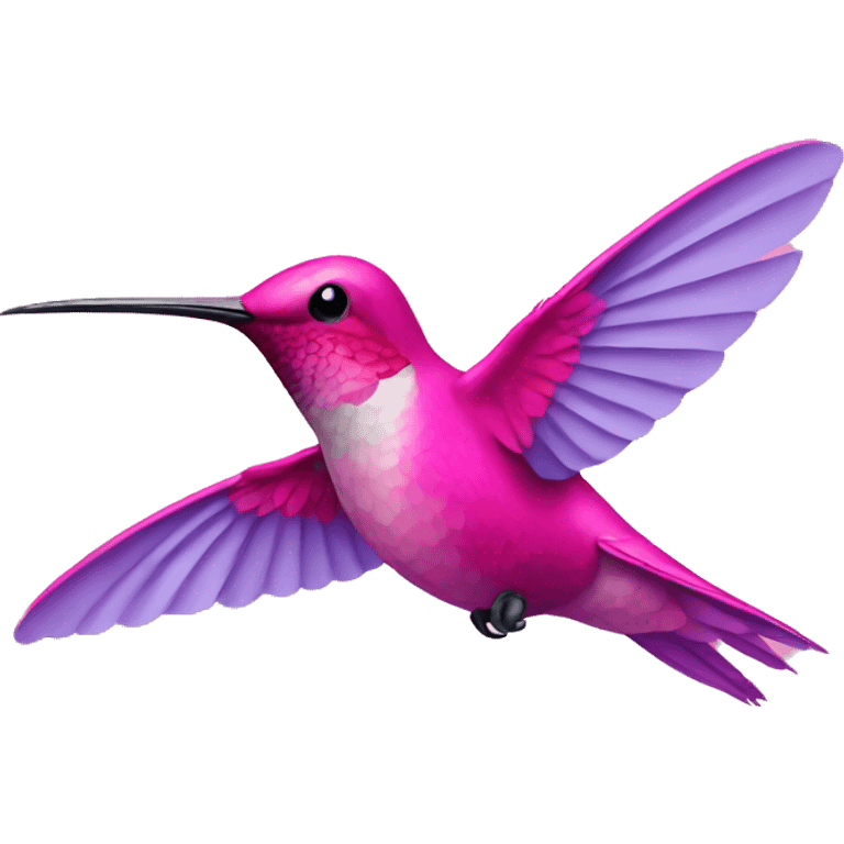 pink hummingbird emoji