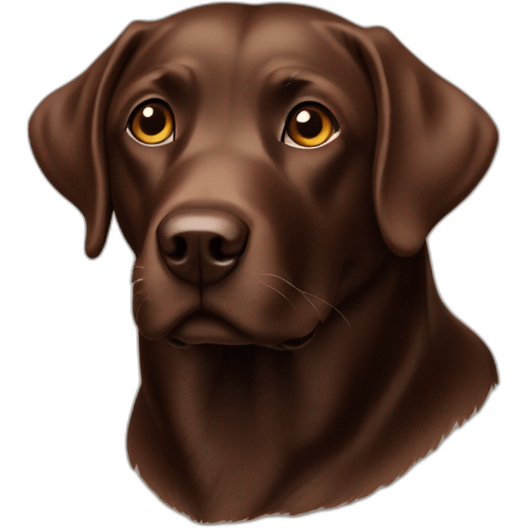 labrador chocolate emoji