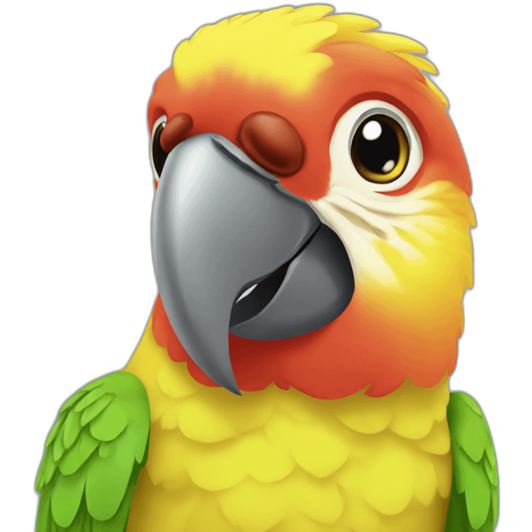 yellow kakariki parrot emoji