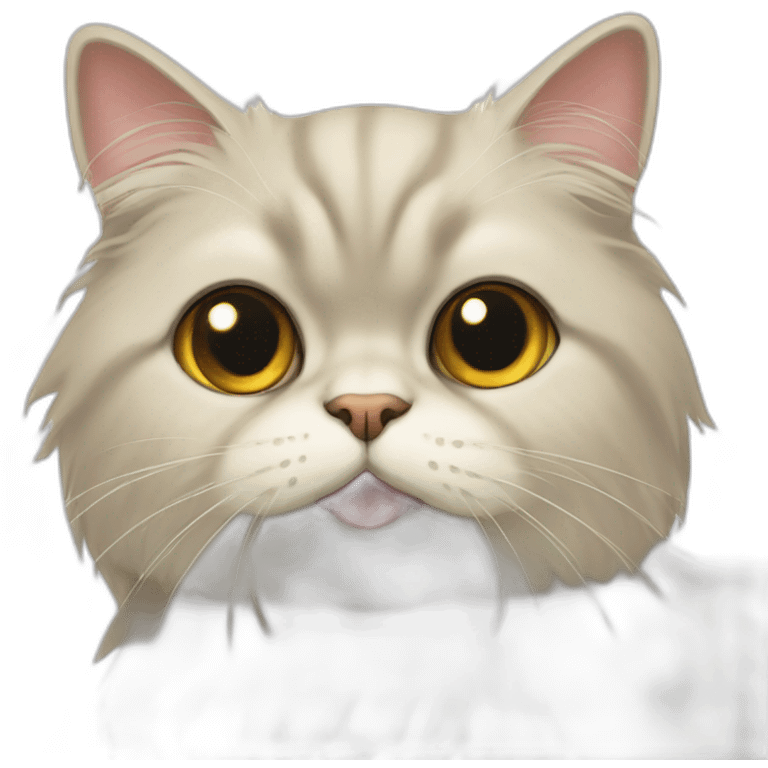 shorthair Persian cat emoji