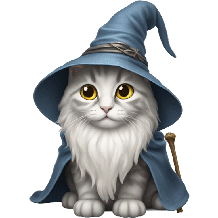 kitten gandalf wizard emoji