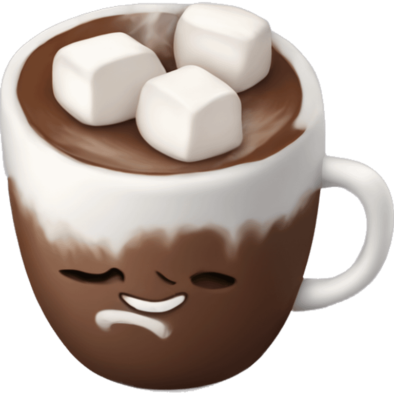 Hot cocoa with marshmallows emoji