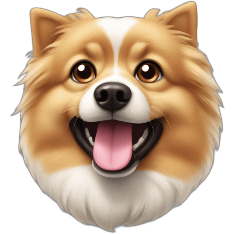 Chien spitz emoji