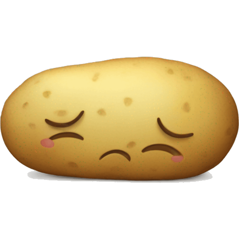 Potato sleeping emoji