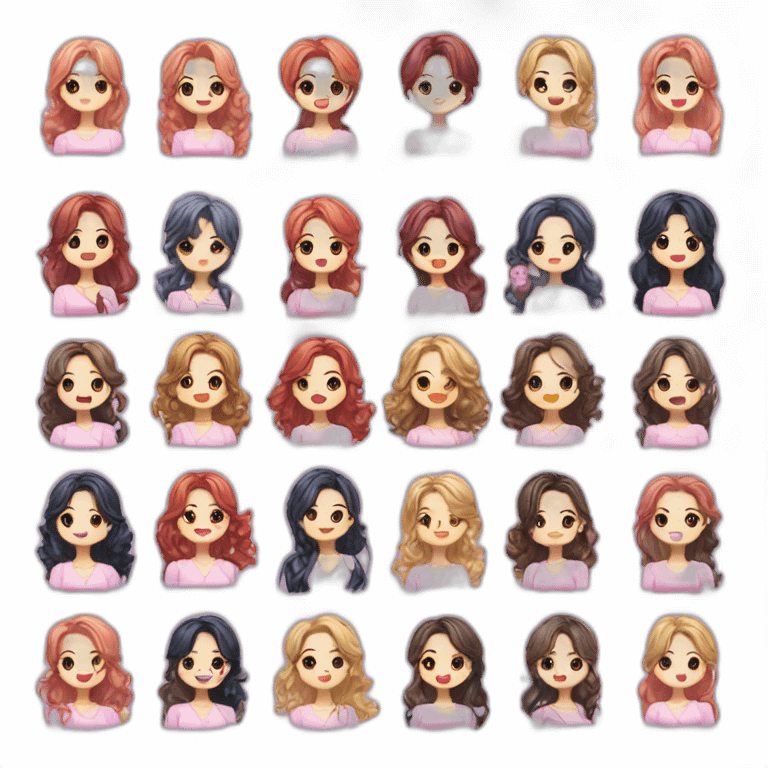 twice kpop girl group feel special emoji