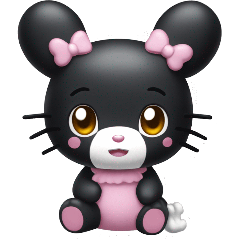 My Melody's Kuromi emoji