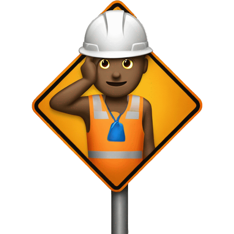 men at work roadsign emoji