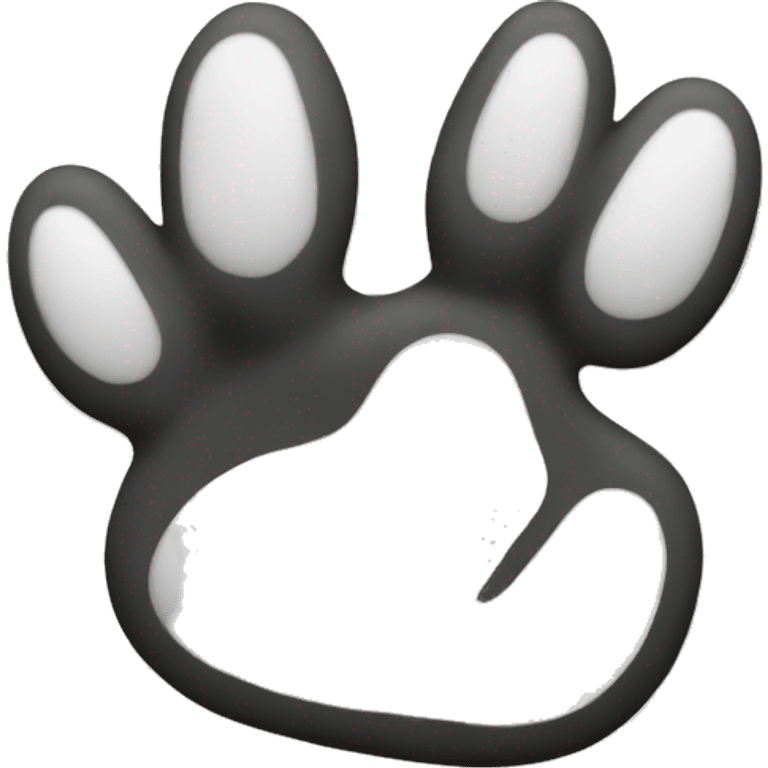 cat paw sign of the horns emoji