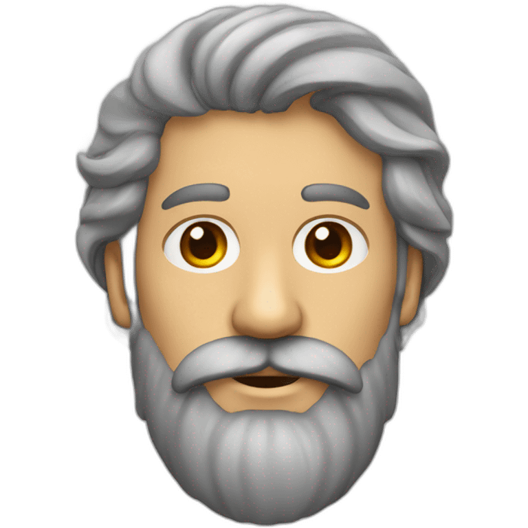 Hombre calvo con barba roja emoji