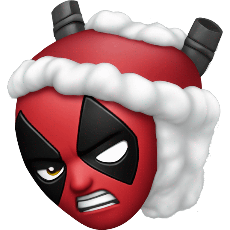 Deadpool with my face emoji