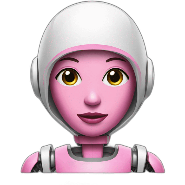 Pink Woman robot emoji