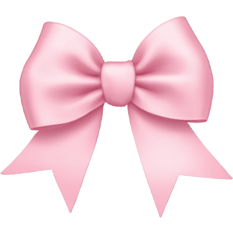 light pink ribbon bow emoji