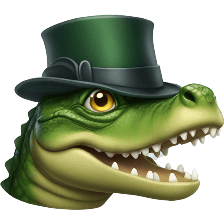 A sherlock holmes alligator emoji