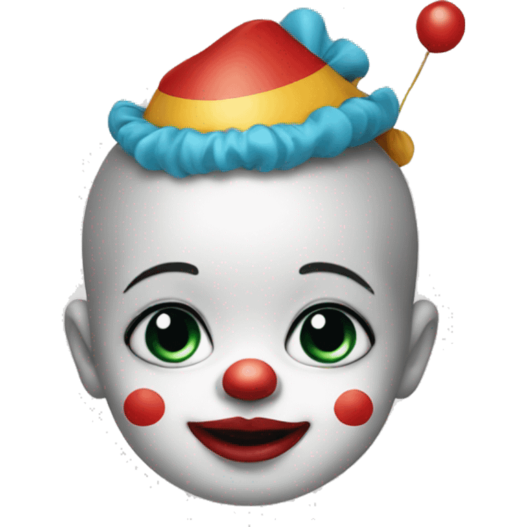 Baby with clown costume  emoji