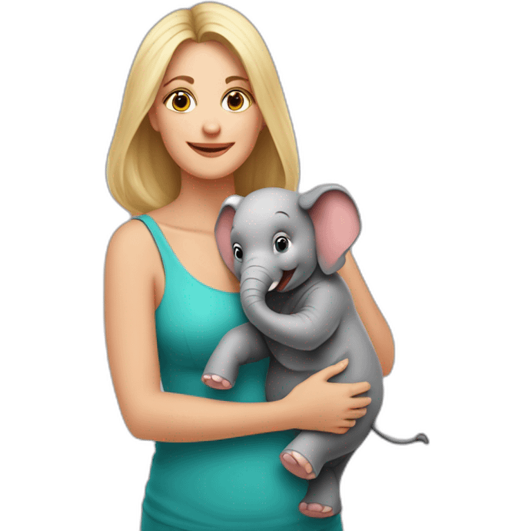 Mama-elefant pe jos emoji