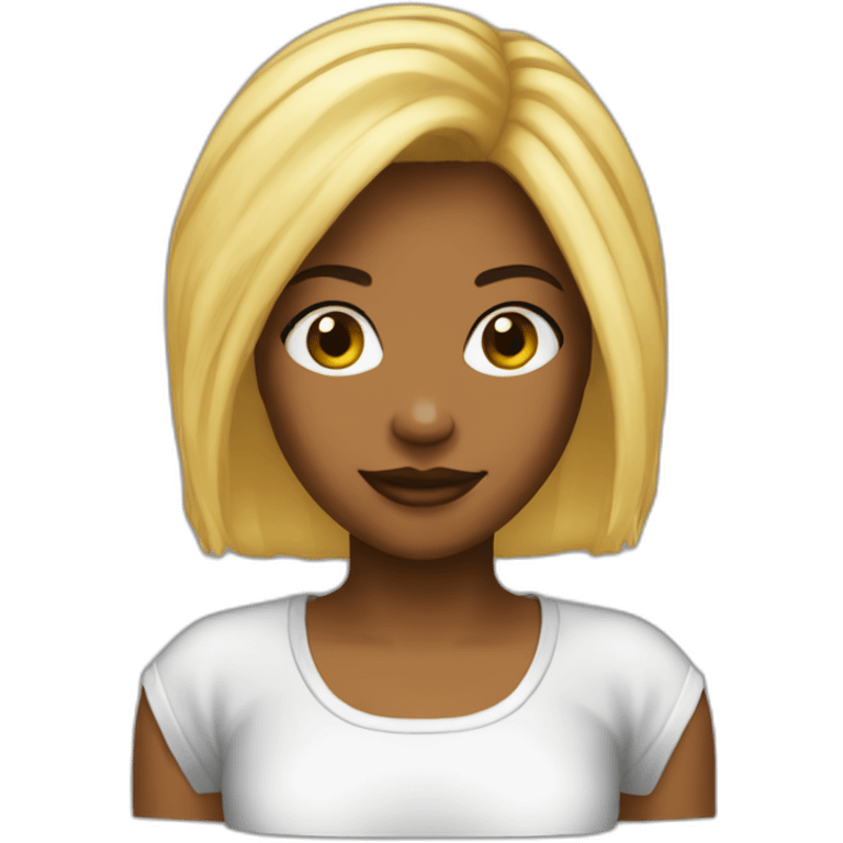 Y2k girl skin black emoji