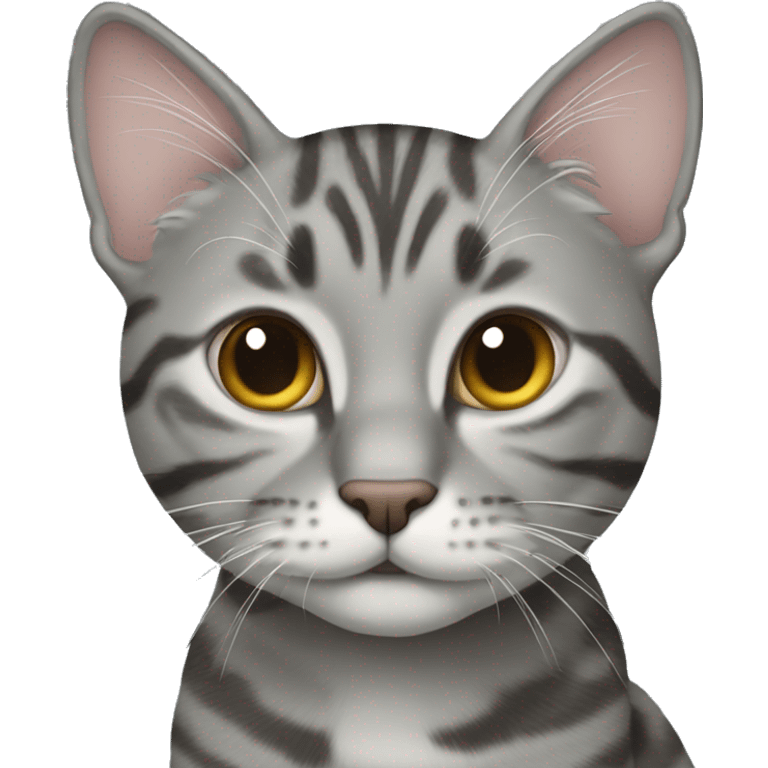 Grey tabby emoji