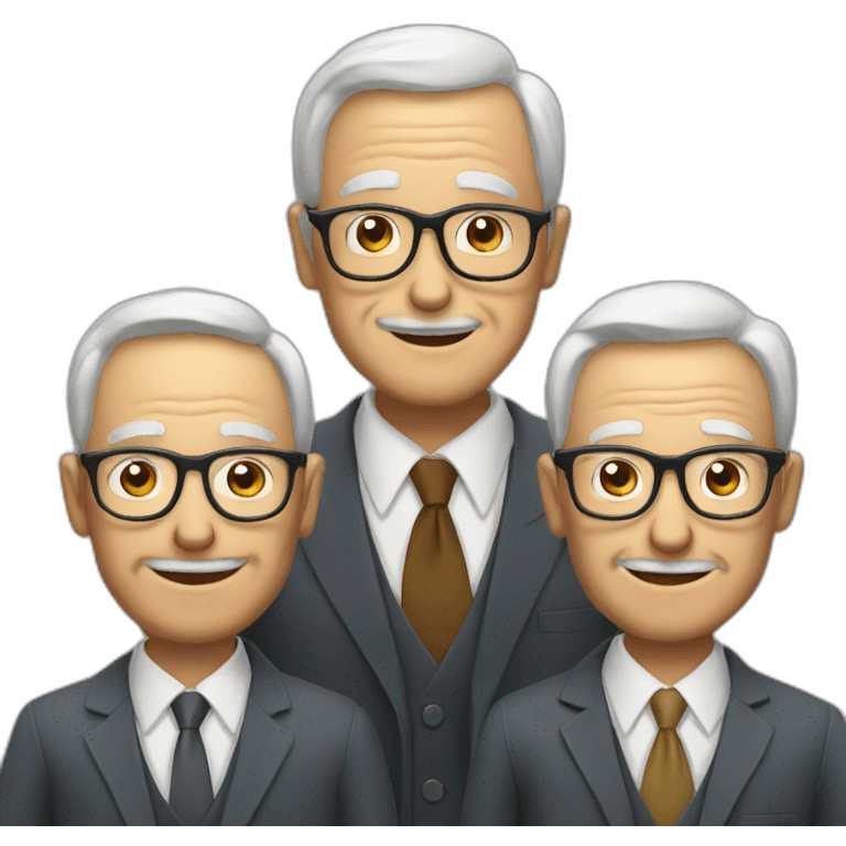 three old business men emoji