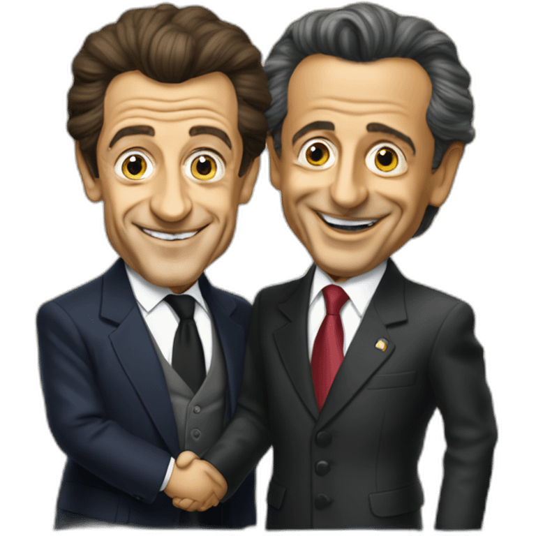 sarkozy thanking khaddafi for the financing of his 2012 campaign emoji