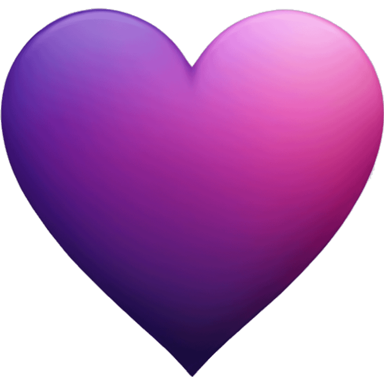 a dark purple and dark pink ombre heart emoji