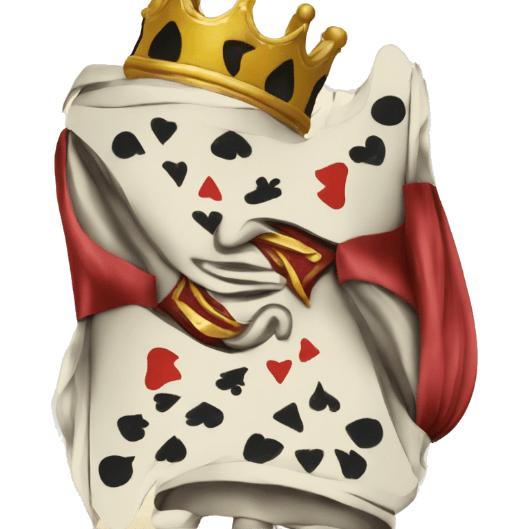 deck of cards, king card showing emoji