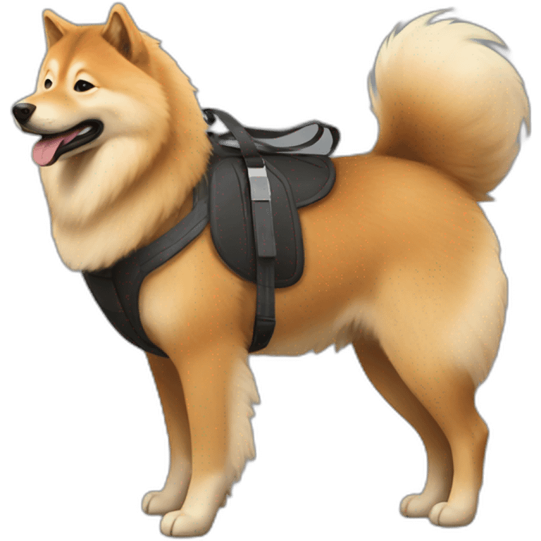 elon musk riding young eurasier emoji