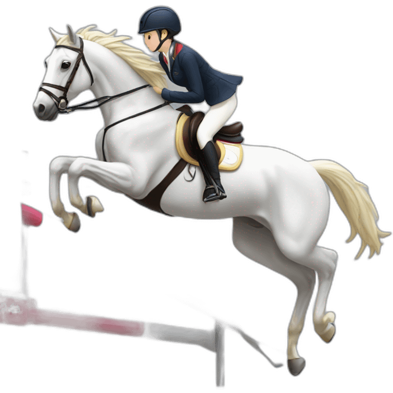 white-hourse-with-olympics-jumping-compelition-rider—japanese-girl emoji