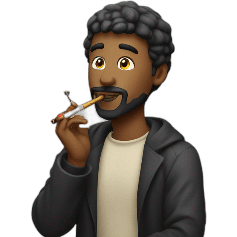 Man smoking shisha emoji