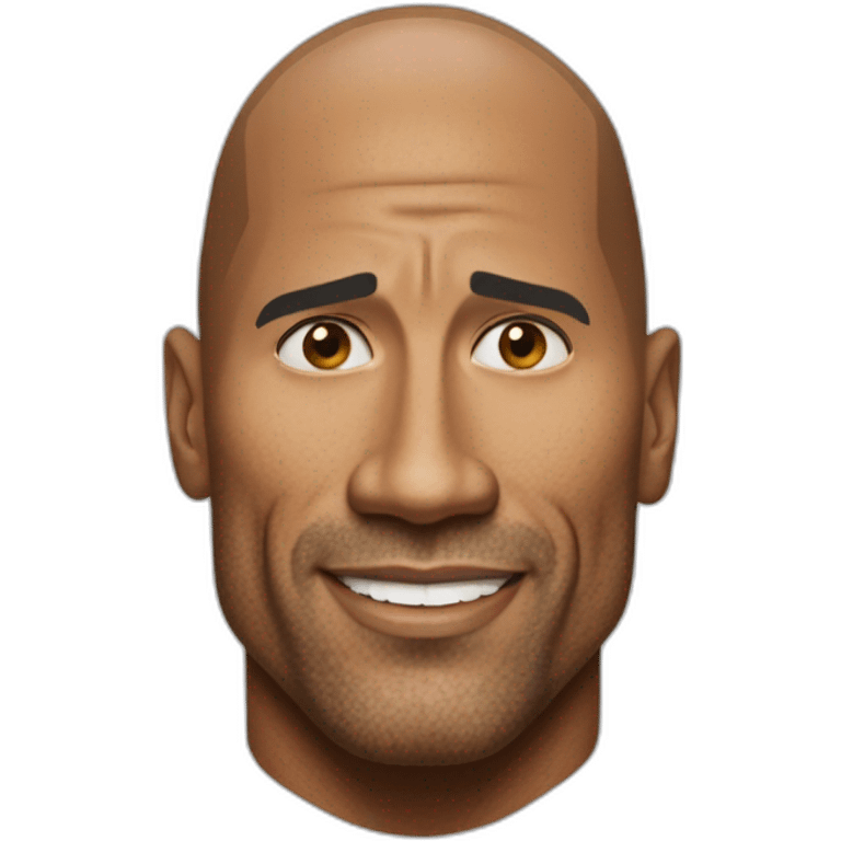 Dwayne the rock johnson emoji