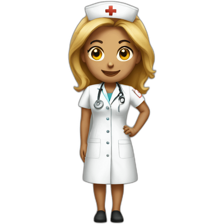 Hot nurse emoji