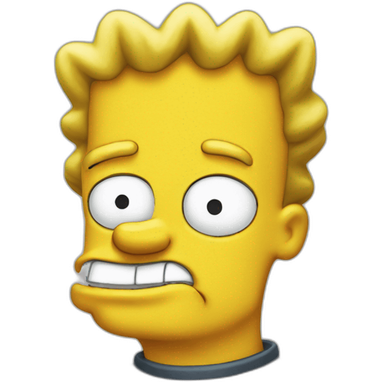 Bart simpson face emoji