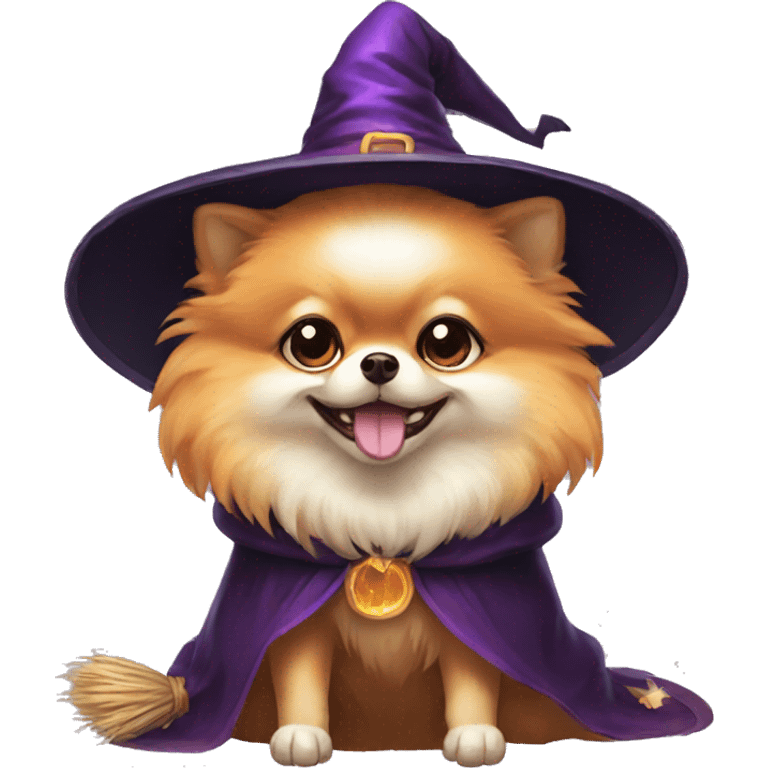 pomeranian WITCH emoji