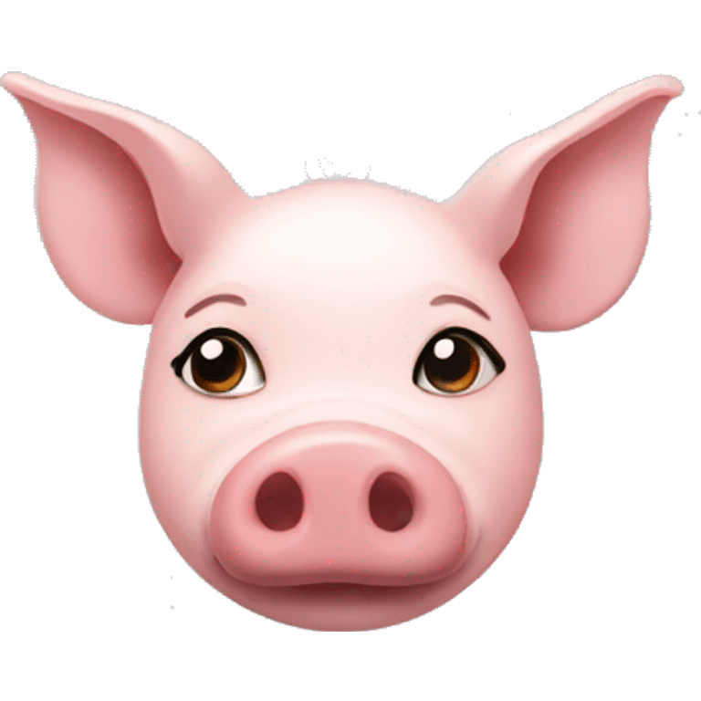 a neckless with a pig on it emoji