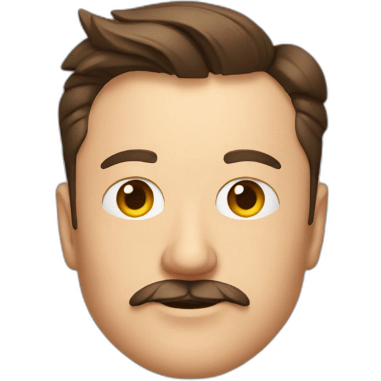 Elon Musk with a moustache emoji